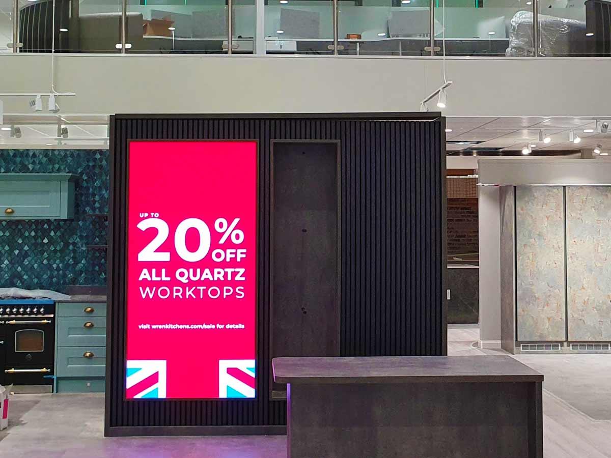 LED Wall Screen Retail Shop